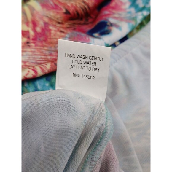 Mimozza Womens Wide Leg Palazzo Pants XL Peacock Yellow Black Stretch Gipsy - Picture 7 of 7